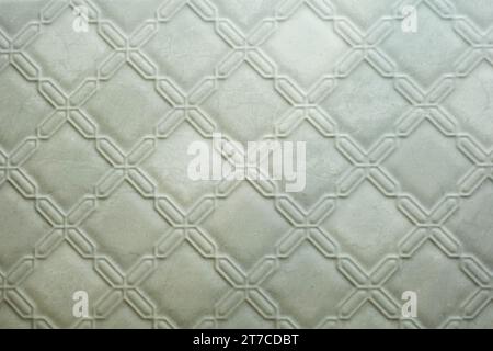 Steinfliesen Wandtextur Hintergrund. Steinziegel auf grauer Zementwandfläche, Stockfoto