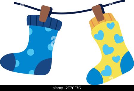 Down-Syndrom-Socken Stock Vektor
