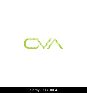 OVA-Logo einfaches und klares Design Stock Vektor