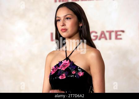 Olivia Rodrigo bei der Premiere des Kinofilms: The Hunger Games: The Ballad of Songbirds & Snakes / die Tribute von Panem - The Ballad of Songbirds and Snakes' im TCL Chinese Theatre. Los Angeles, 13.11.2023 Stockfoto