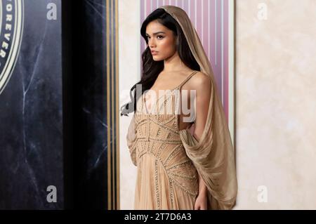 Rachel Zegler bei der Premiere des Kinofilms The Hunger Games: The Ballad of Songbirds & Snakes / die Tribute von Panem - The Ballad of Songbirds and Snakes' im TCL Chinese Theatre. Los Angeles, 13.11.2023 Stockfoto