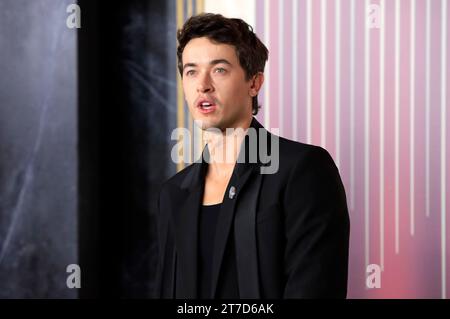 Tom Blyth bei der Premiere des Kinofilms: The Hunger Games: The Ballad of Songbirds & Snakes / die Tribute von Panem - The Ballad of Songbirds and Snakes. Los Angeles, 13.11.2023 Stockfoto