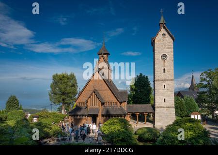 15.08.2022. Vang Stabkirche. Karpacz, Nationalpark Karkonoski, Polen Stockfoto