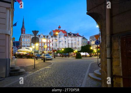 29. August 2022 Marktplatz in Walbrzych, Polen Stockfoto