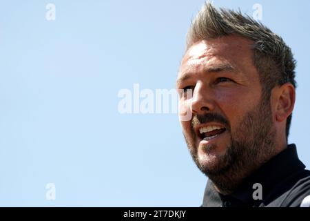 Aktenfoto vom 30. 05. 2023 von Matty Jones, Manager der Wales U21. Wales-U21-Chef Matty Jones nimmt verschiedene Herausforderungen an, die seine Seite auf dem heimischen Boden bei der Bewerbung um die EM-Qualifikation gegenüberstehen. Ausgabedatum: Mittwoch, 15. November 2023. Stockfoto