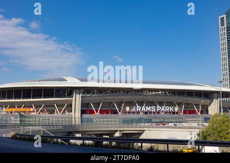 Rams Park alias Galatasaray Ali Sami Yen Stadium in Istanbul. Istanbul Turkiye - 10.28.2023 Stockfoto