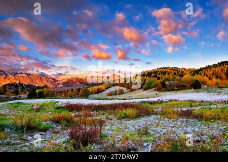 appalachen, Berglandschaft bei Sonnenuntergang im Herbst Stockfoto