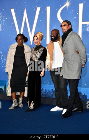 Ivy Quainoo, Tua El-Fawwal, Prinz Kuhlmann und Daniel Klare bei der Premiere des Kinofilms Wish im Zoo Palast. Berlin, 14.11.2023 *** Ivy Quainoo, Tua El Fawwal, Prinz Kuhlmann und Daniel Klare bei der Premiere des Films Wish im Zoo Palast Berlin, 14 11 2023 Foto:Xn.xKubelkax/xFuturexImagex Wish 3242 Credit: Imago/Alamy Live News Stockfoto