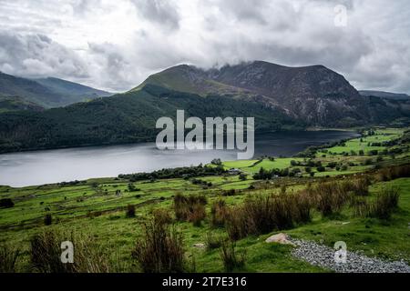 Lake Ffynnon-y-gwas im Snowdonia National Park in Wales Stockfoto