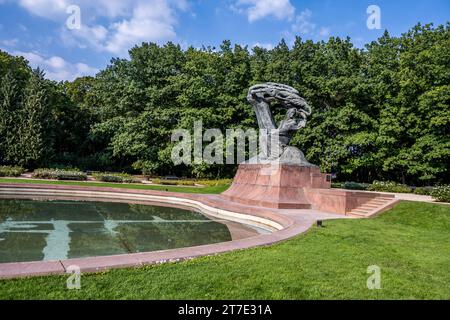 Frederic-Chopin-Denkmal im Lazienki-Park in Warschau in Polen Stockfoto