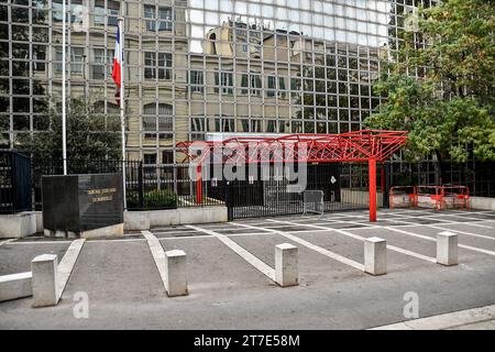 Marseille, Frankreich. November 2023. Ansicht des Justizgerichts von Marseille. (Credit Image: © Gerard Bottino/SOPA Images via ZUMA Press Wire) NUR REDAKTIONELLE VERWENDUNG! Nicht für kommerzielle ZWECKE! Stockfoto