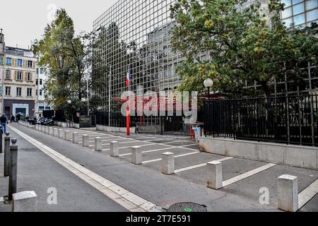 Marseille, Frankreich. November 2023. Ansicht des Justizgerichts von Marseille. (Credit Image: © Gerard Bottino/SOPA Images via ZUMA Press Wire) NUR REDAKTIONELLE VERWENDUNG! Nicht für kommerzielle ZWECKE! Stockfoto