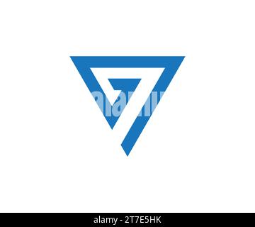 Logo mit G7-Buchstaben Stock Vektor