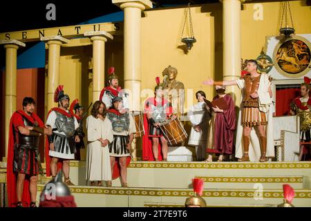 Der Tod der Gerechten. Villa Musone in Loreto. Marken. Italien Stockfoto