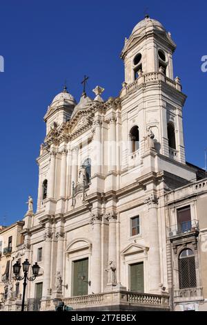 Catania. Kirche San Francesco. Sizilien. Italien Stockfoto