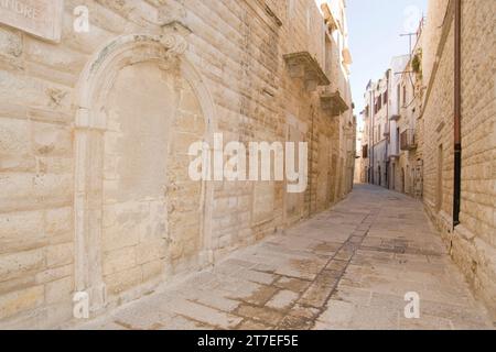 Die Altstadt. Molfetta. Apulien. Italien Stockfoto