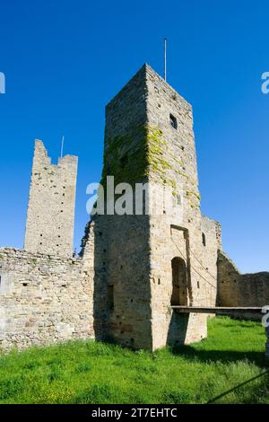 Rumänische Burg. Pratovecchio. Toskana. Italien Stockfoto