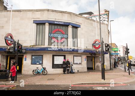 Charles Holden's Balham – U-Bahn-Station, Balham High Road, Balham, London, SW12, England, Großbritannien Stockfoto