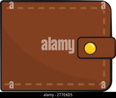 Ledertasche. Cartoon Stock Vektor