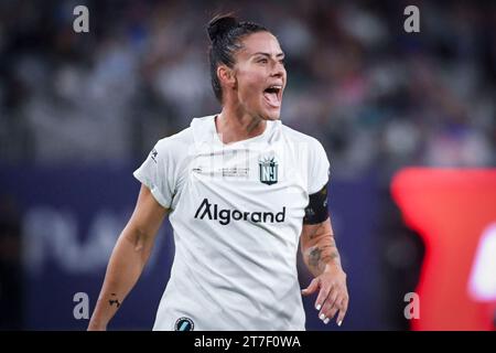San Diego, Usa. November 2023. San Diego, Vereinigte Staaten, 11. November 2023: Ali Krieger (11 Gotham FC) während der National Women's Soccer League Championship zwischen OL Reign und Gotham FC im Snapdragon Stadium in San Diego, CA USA (NUR REDAKTIONELLE VERWENDUNG). (Rebekah Wynkoop/SPP) Credit: SPP Sport Press Photo. /Alamy Live News Stockfoto