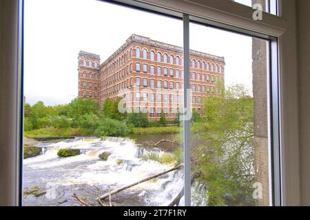 Ehemalige Abteimühlen am Fluss in Paisley, schottland Stockfoto