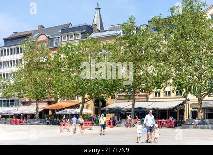 Place Guillaume II. (Platz König Wilhelm II.), Ville Haute, Stadt Luxemburg, Luxemburg Stockfoto