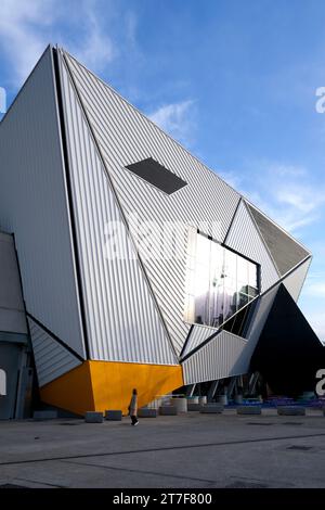 Aviva Studios, Sitz der Factory International Manchester, Großbritannien, 1. November 2023. Kredit: Jon Super/Alamy. Stockfoto