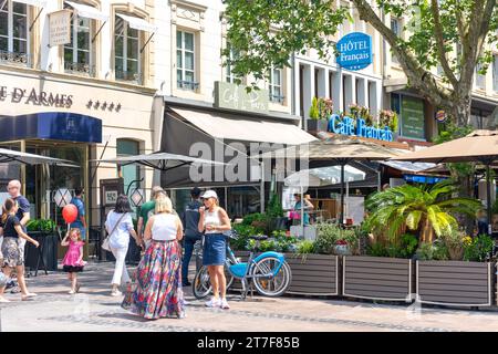 Restaurants im Freien, Place d'Armes, Ville Haute, Stadt Luxemburg, Luxemburg Stockfoto