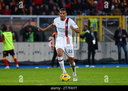 Malick Thiaw vom AC Milan im Stadio Ettore Giardiniero in der Via del Mare, Lecce, Ital Stockfoto