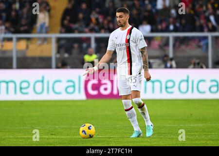 Rade Krunic vom AC Milan im Stadio Ettore Giardiniero in der Via del Mare, Lecce, Italien Stockfoto