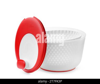 Nikolaev, Ukraine, 30. Juli 2023. Karusselltrockner für Grünzeug, Beeren einer Weltmarke Tupperware aus Öko-Kunststoff. Behälter Stockfoto