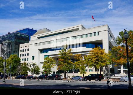 Botschaft von Kanada in die Vereinigten Staaten, Pennsylvania Avenue, Washington, DC, USA. Stockfoto