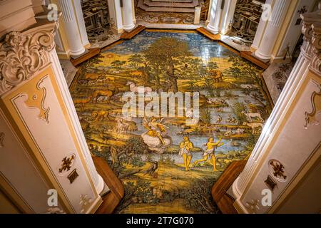 Kirche San Michele Capri Italien erstaunliche Etage Stockfoto