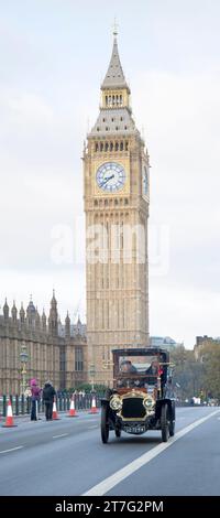Eintritt In London Zum Brighton Veteran Car Run Westminster Bridge London Stockfoto