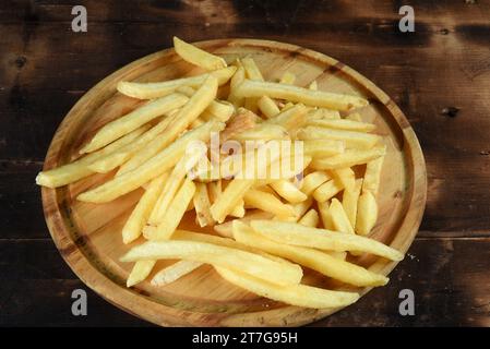 Pommes Frites, natürlich und lecker, Fast Food Snack Stockfoto