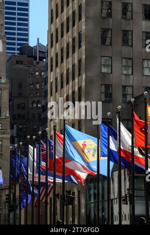 Rockefeller Center Plaza in New York City Stockfoto