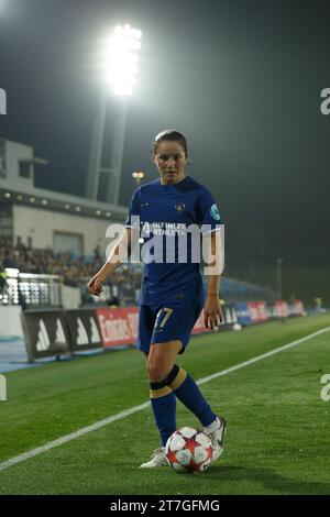 Madrid, Spanien. November 2023. Alfredo Di Stefano Stadion MADRID, SPANIEN - 15. NOVEMBER: Jessie Fleming aus Chelsea während des Spiels der UEFA Women's Champions League zwischen Real Madrid und Chelsea im Alfredo Di Stefano Stadion in Madrid. (Foto: Guillermo Martinez) GM (Guillermo Martinez/SPP) Credit: SPP Sport Pressefoto. /Alamy Live News Stockfoto