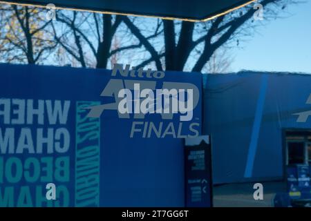 ATP Finals sind das wichtigste professionelle Tennisturnier des Jahres nach den vier Grand Slam Runden. turin, italien 15. November 2023 Stockfoto