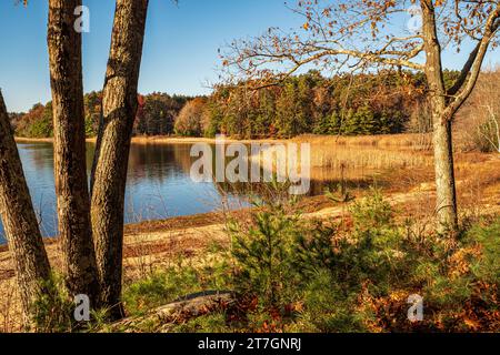 Quabbin Reservoir in New Salem, Massachusetts, Gate 35 Stockfoto