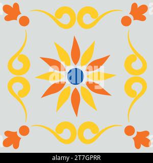 mexiko talavera poblana handgefertigt Stock Vektor