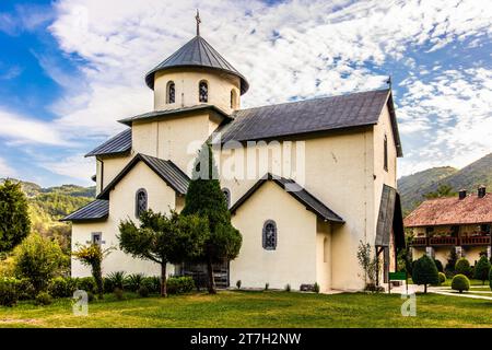 Serbisch-orthodoxes Kloster Moraca in Mittelmontenegrn, gegründet 1252 in Montenegro, Montenegro Stockfoto