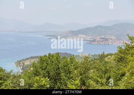 Wandern durch den Galicica-Nationalpark in Ohrid, Nordmazedonien Stockfoto