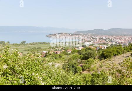 Wandern durch den Galicica-Nationalpark in Ohrid, Nordmazedonien Stockfoto