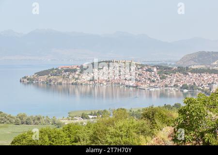 Wandern durch den Galicica-Nationalpark in Ohrid, Nordmazedonien Stockfoto