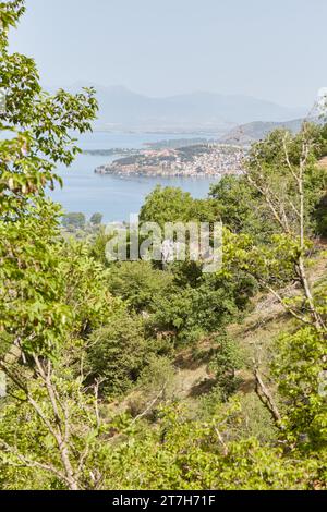 Wandern durch den Galicica-Nationalpark in Ohrid, Nordmazedonien Stockfoto