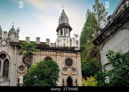 Architektonische Landschaften des Gude Tempels in Wuhan City, Provinz Hubei in China Stockfoto