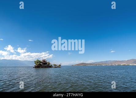 Landschaft des Erhai-Sees, in Dali, Yunnan, China. Stockfoto