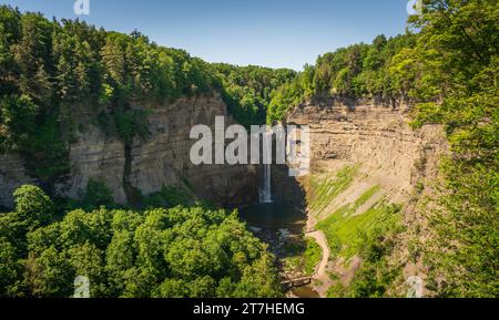 Die Wasserfälle im Taughannock Falls State Park im Bundesstaat New York Stockfoto