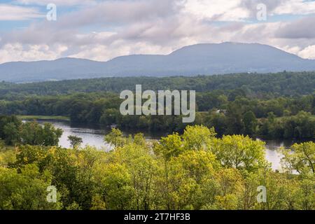 Blick auf die Saratoga National Historical Site im Upstate New York Stockfoto