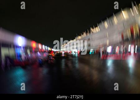 15. November 2023, Las Vegas Street Circuit, Las Vegas, FORMEL 1 HEINEKEN SILVER LAS VEGAS GRAND PRIX 2023, auf dem Bild das Fahrerlager in Las Vegas. Stockfoto